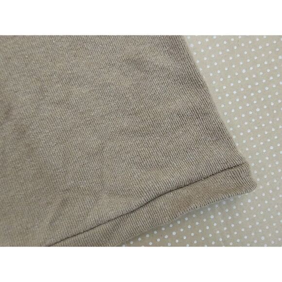 US Army UnderShirt Mens Large Cold Weather 436 Class 3 Wool Blend Henley Brown - Picture 3 of 14